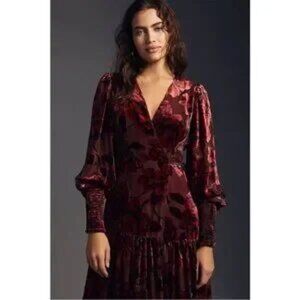 Stunning Hutch for Anthropologie Wrap Maxi dress